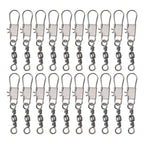 Stainless Steel Swivel Set with Snap Links for Fishing Line Management