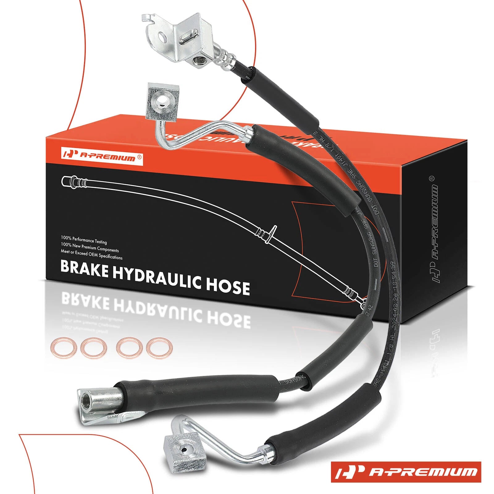 2X Rear Brake Hydraulic Hose for Ford Expedition (1997–2001)