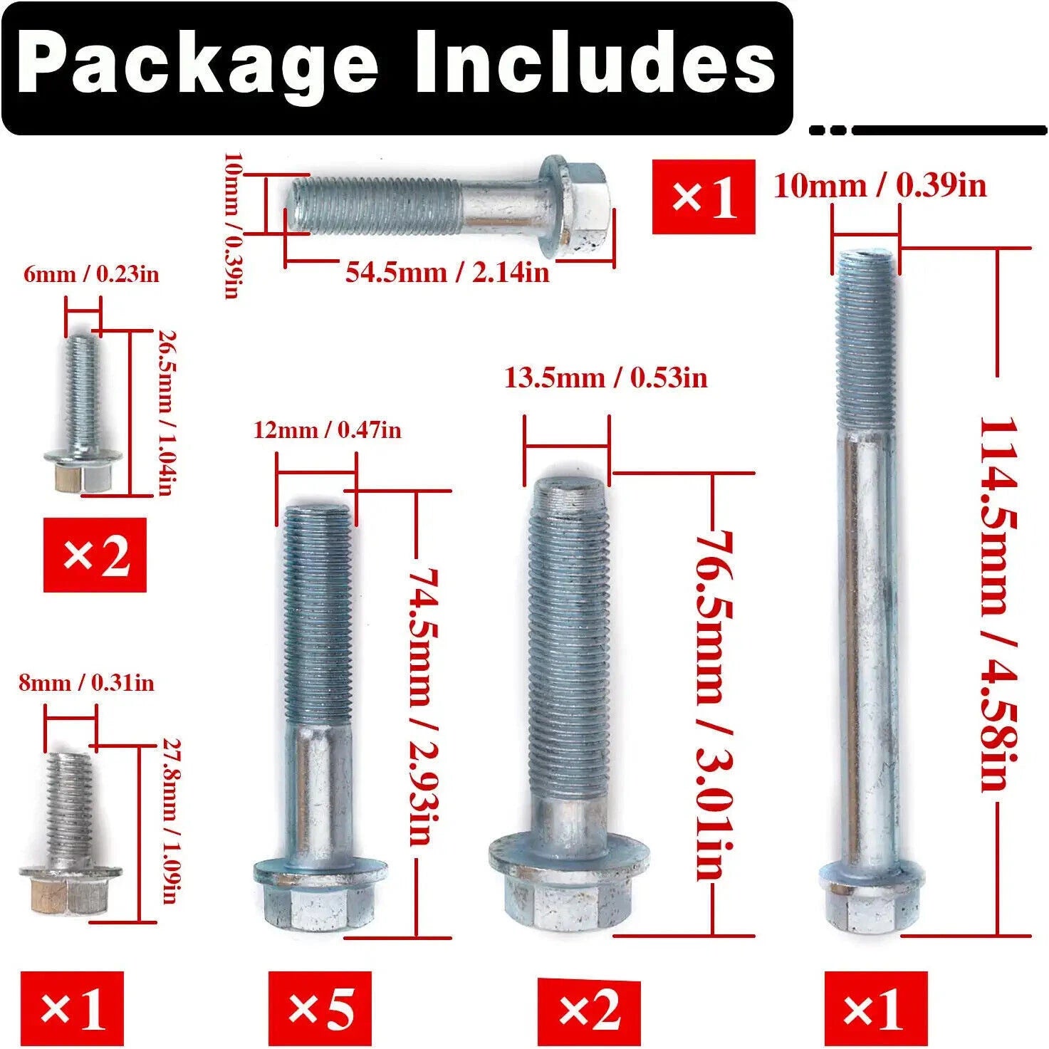 Transmission Bolt Kit for Honda Acura B Series B16/B18/B20 Civic EG/EK/Si (1992–2000)