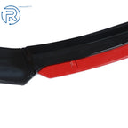2 Layers Glossy Black Front Bumper Lip Spoiler for Universal Cars