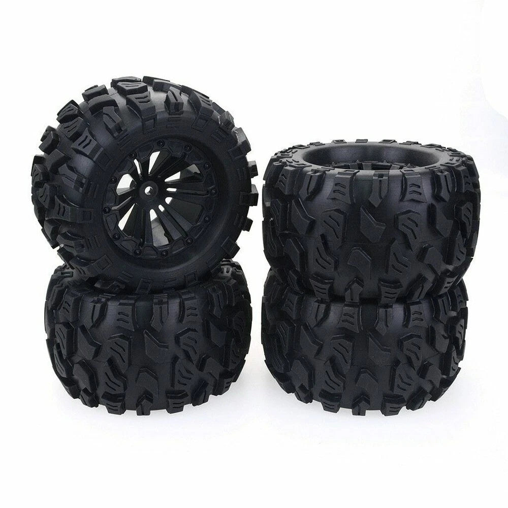 Set of 4 Wheels Tires for HPI Savage XS TM Flux Racing (1/10)