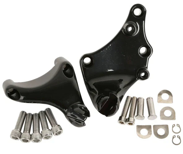 Black Rear Footpeg Mount Bracket for Harley Sportster (2014-2022)
