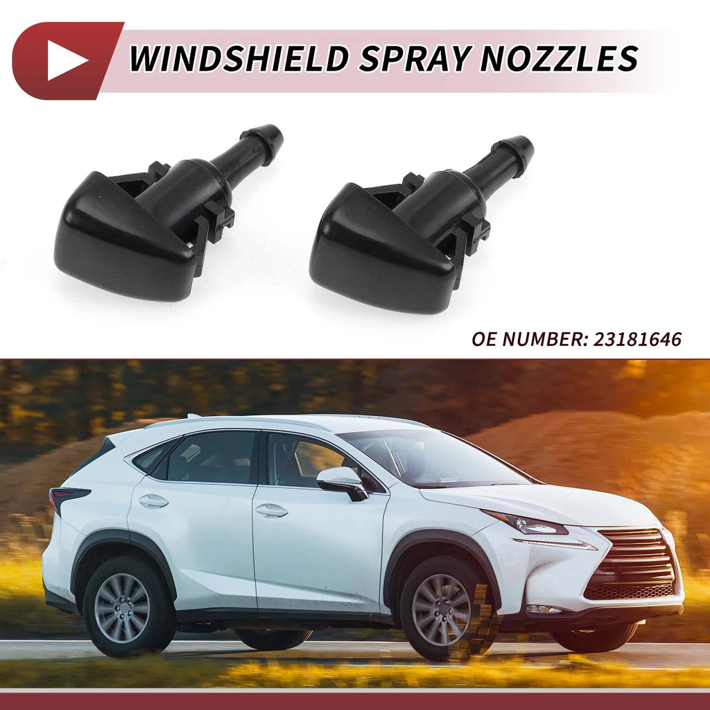 2X Windshield Washer Nozzle for Chevrolet Silverado 1500 Suburban (No.23181646)