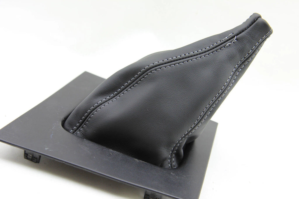 Manual Shift Boot for Ford Mustang (1987–1993) Gray Stitch PVC Leather