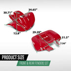 Set of 2 Front and Rear Fenders for Honda Sportrax 90 (1993–2005)