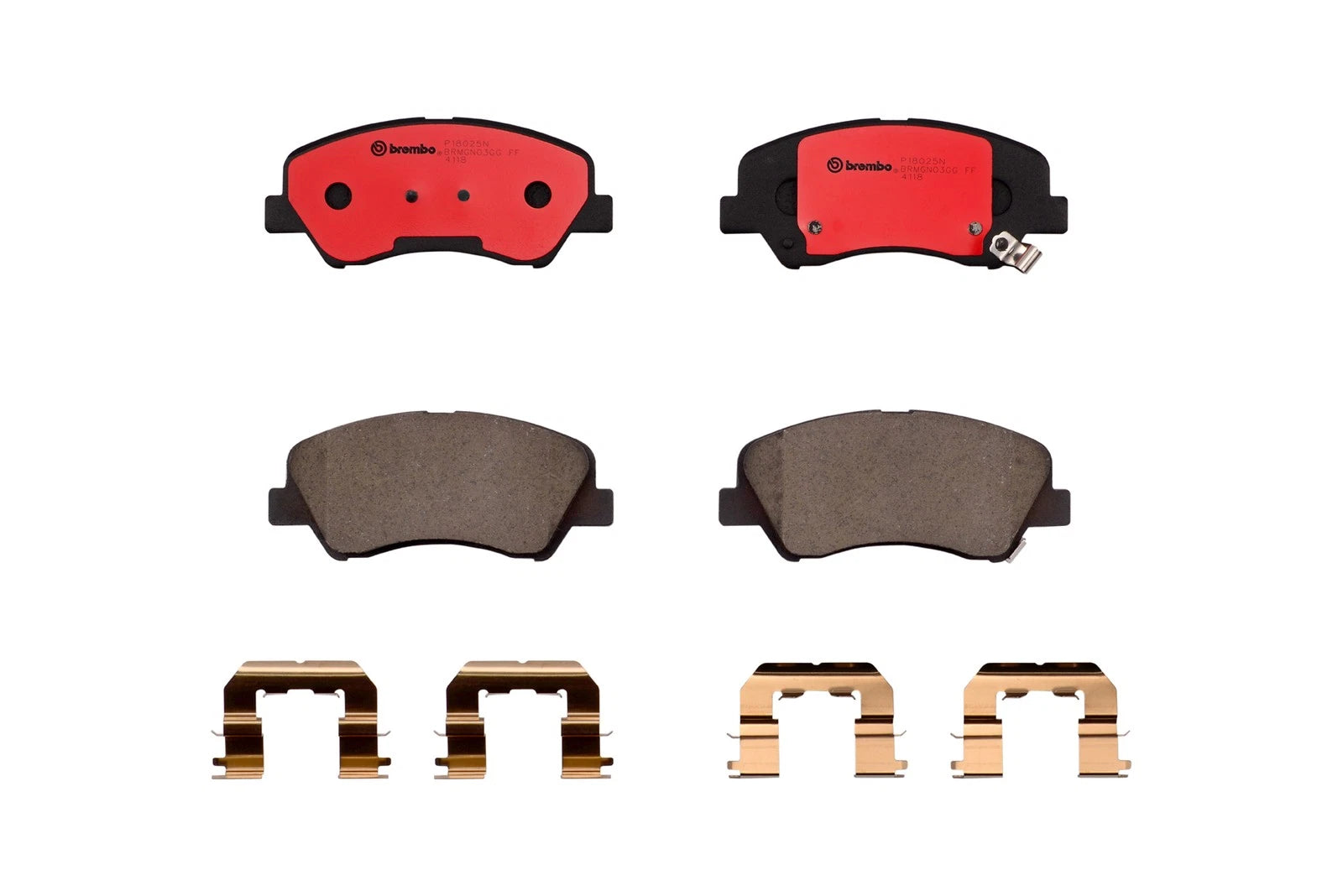 Front Ceramic Disc Brake Pad Set for Hyundai Accent, Kia Rio (2006–2011)