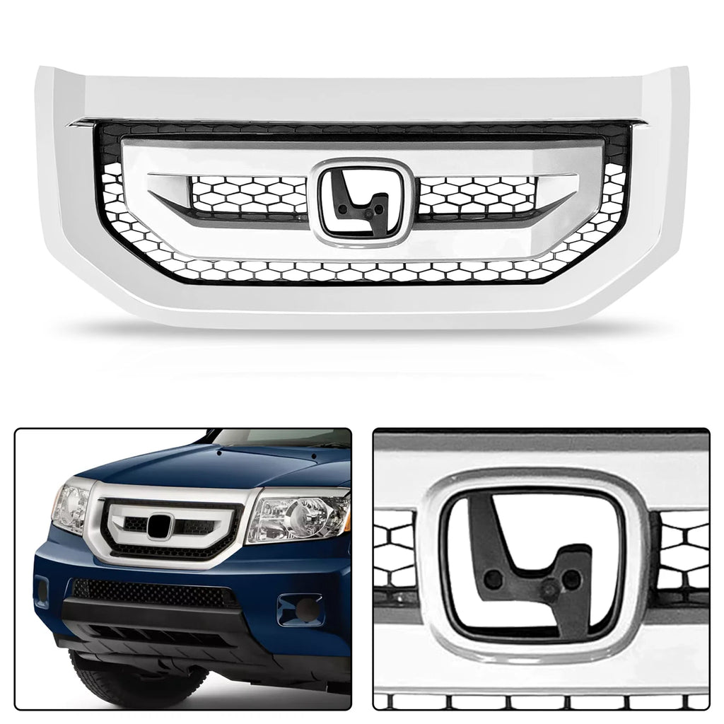 Front Bumper Upper Grille for Honda Pilot (2009-2011)