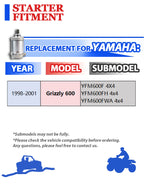 Starter for Yamaha Grizzly 600 YFM600 (1998–2001) with Bendix
