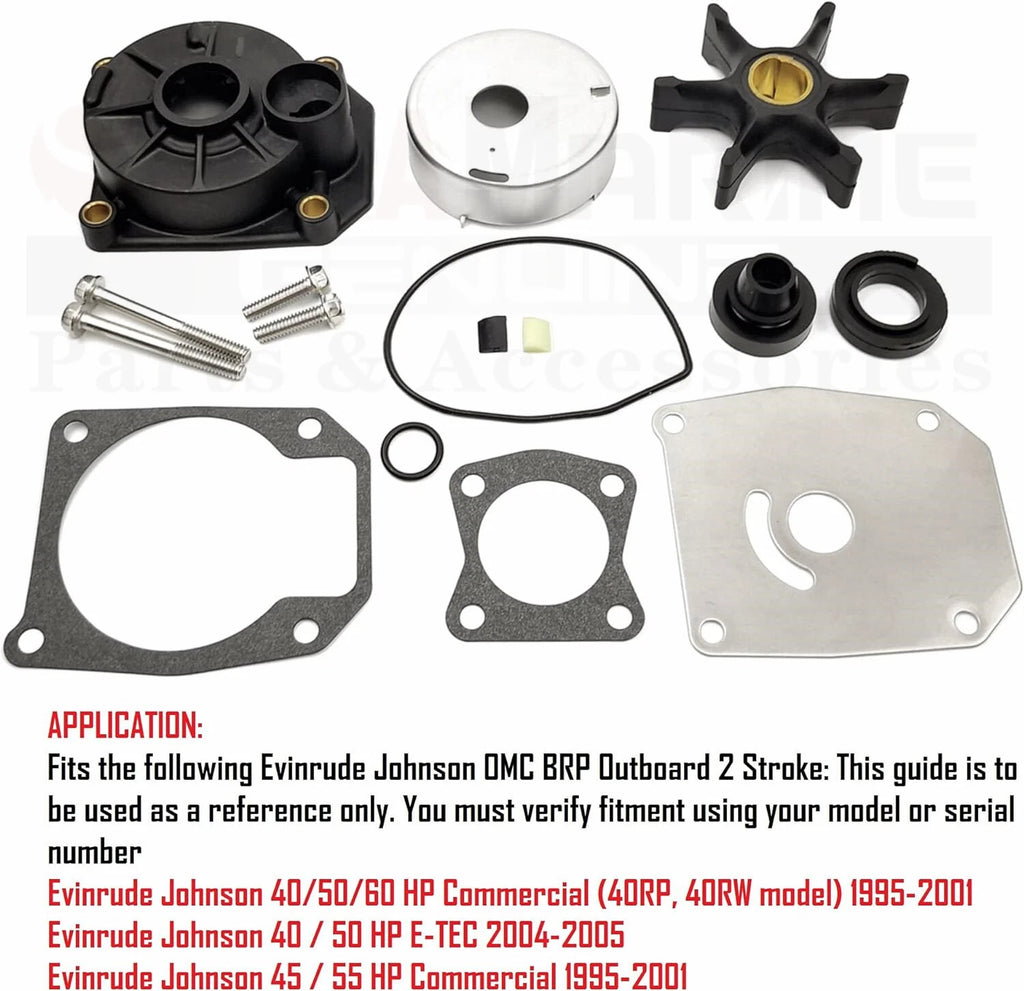 Water Pump Rebuild Kit for Johnson Evinrude 40-70 HP Outboard (5000308)