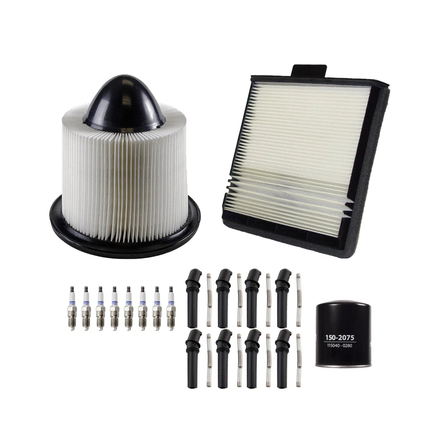 Tune Up Kit with 8 Spark Plugs & 8 Boots for Ford F-150 F-250 F-350 (2004–2008)