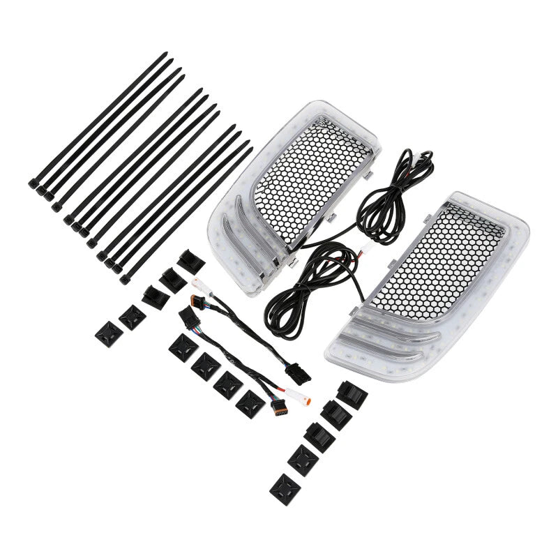 LED Turn Signal Light Fairing Lower Grilles for Harley Electra Glide (2014–2023)