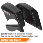 5" Stretched Extended Saddlebags for Harley Touring Road Glide (1993–2013)