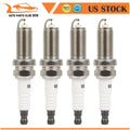 Set of 4 Iridium Spark Plugs for Hyundai Genesis Coupe (2010–2012), Toyota Tacoma (2016–2020)
