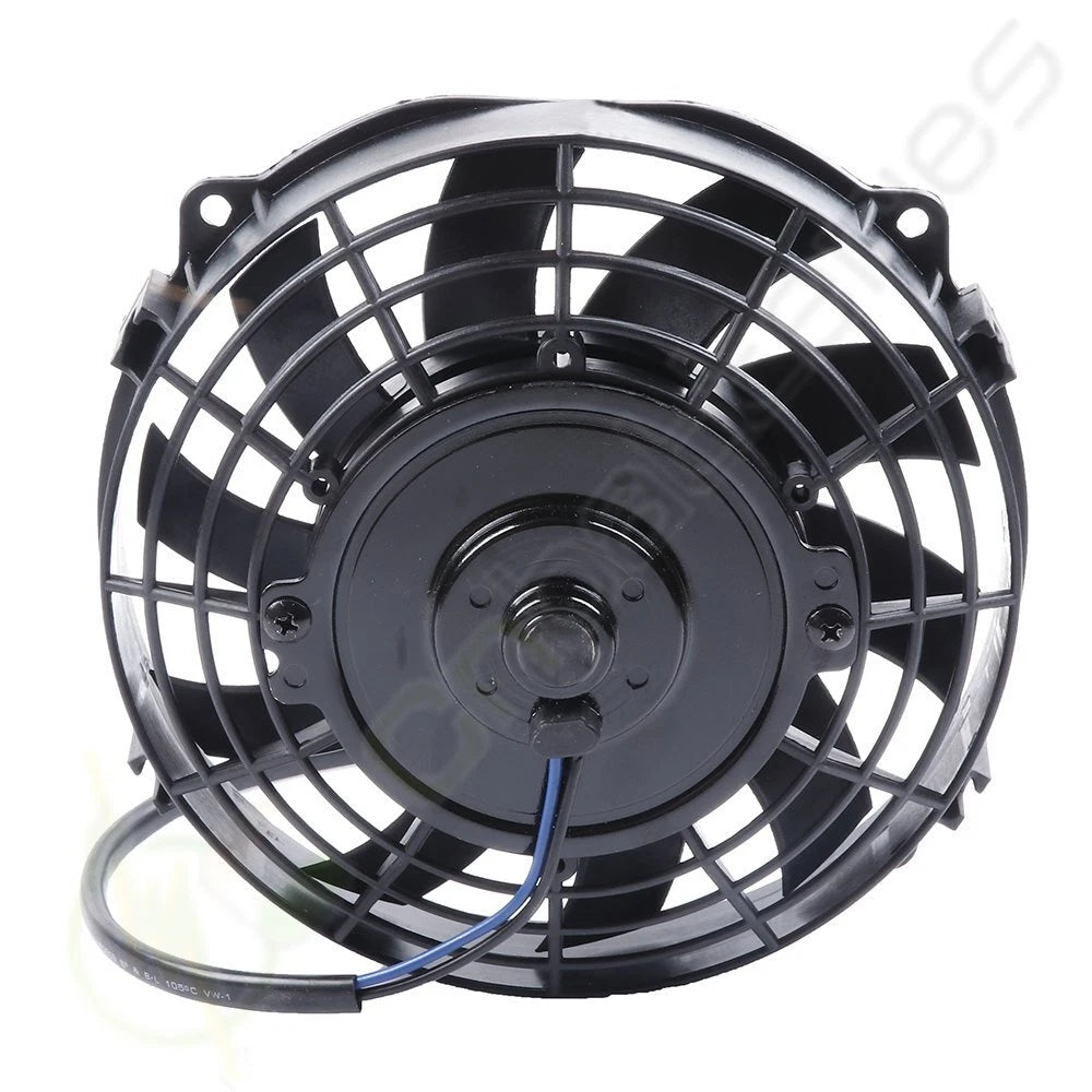 2X 7" Radiator Condenser Cooling Fan for Mustang Jeep Wrangler