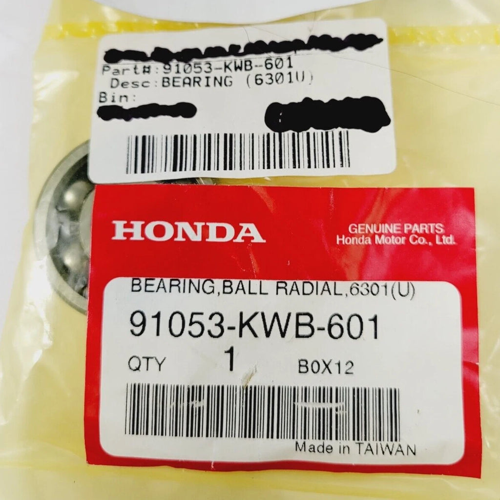 OEM Groove Ball Bearing 6301 for Honda (2010–2015)