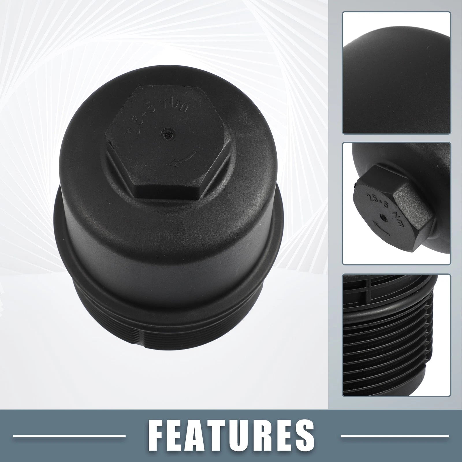 Engine Oil Filter Housing Cover Cap 06E115405H for Audi A6 A7 (2016–2018)