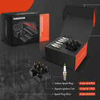 Ignition Coil & 6 Iridium Spark Plugs & 6 Wires for Dodge