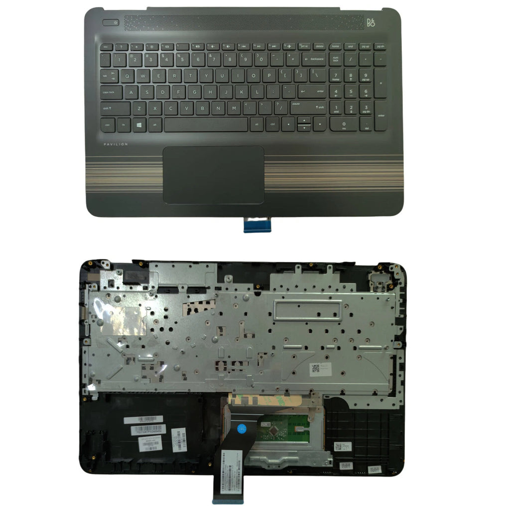 Palmrest Touchpad Non-Backlit Keyboard for HP Pavilion 15-AU 15-AW (2016–2017)