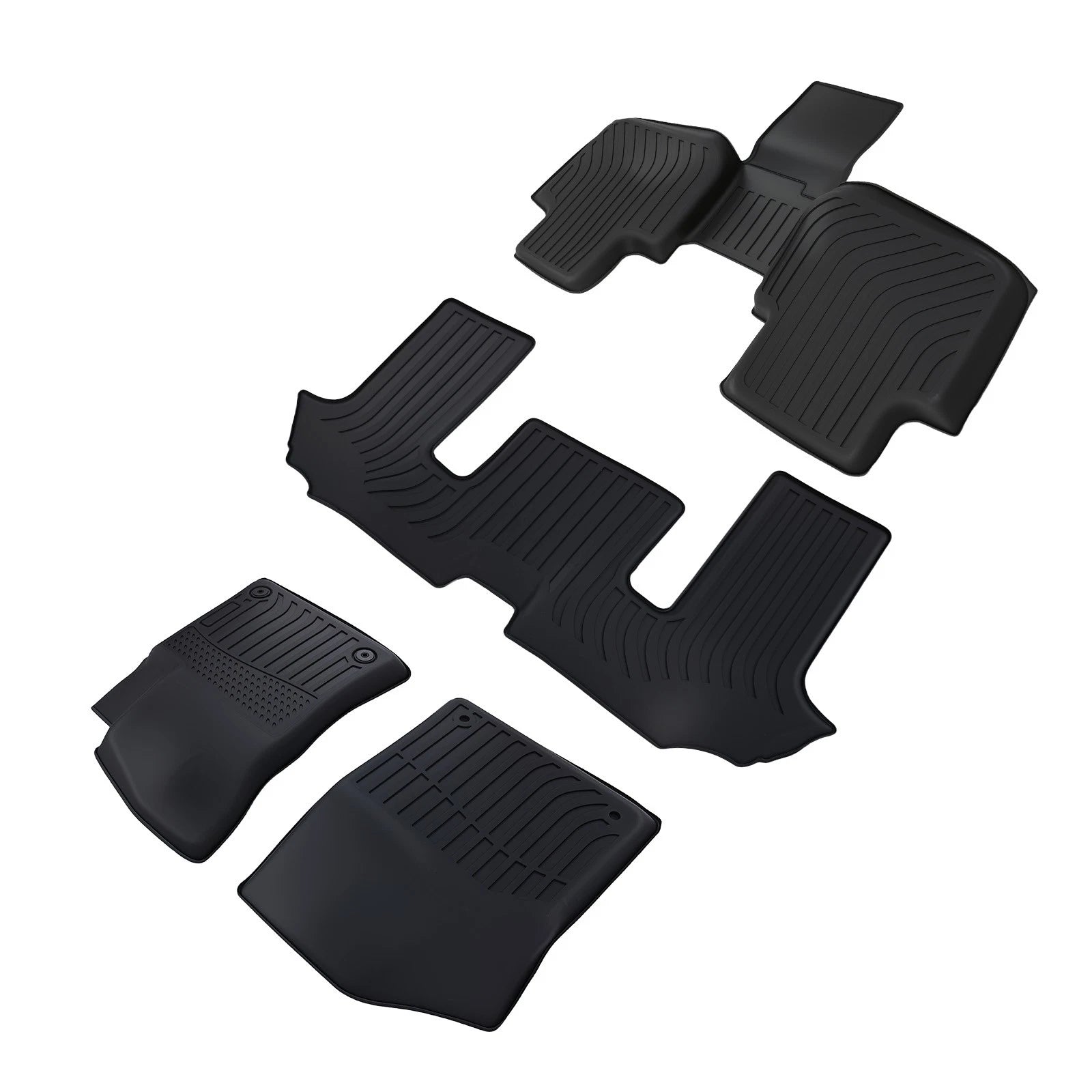 Set of 4 All-Weather Carpet Floor Mats for Volkswagen Atlas (2018–2025)