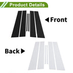 6 Pcs Pillar Window Trim for Chevy Equinox (2010–2017) Black