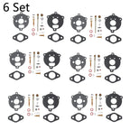 Set of 6 Carburetor Repair Kits for Briggs & Stratton (394693, 291763, 295938)
