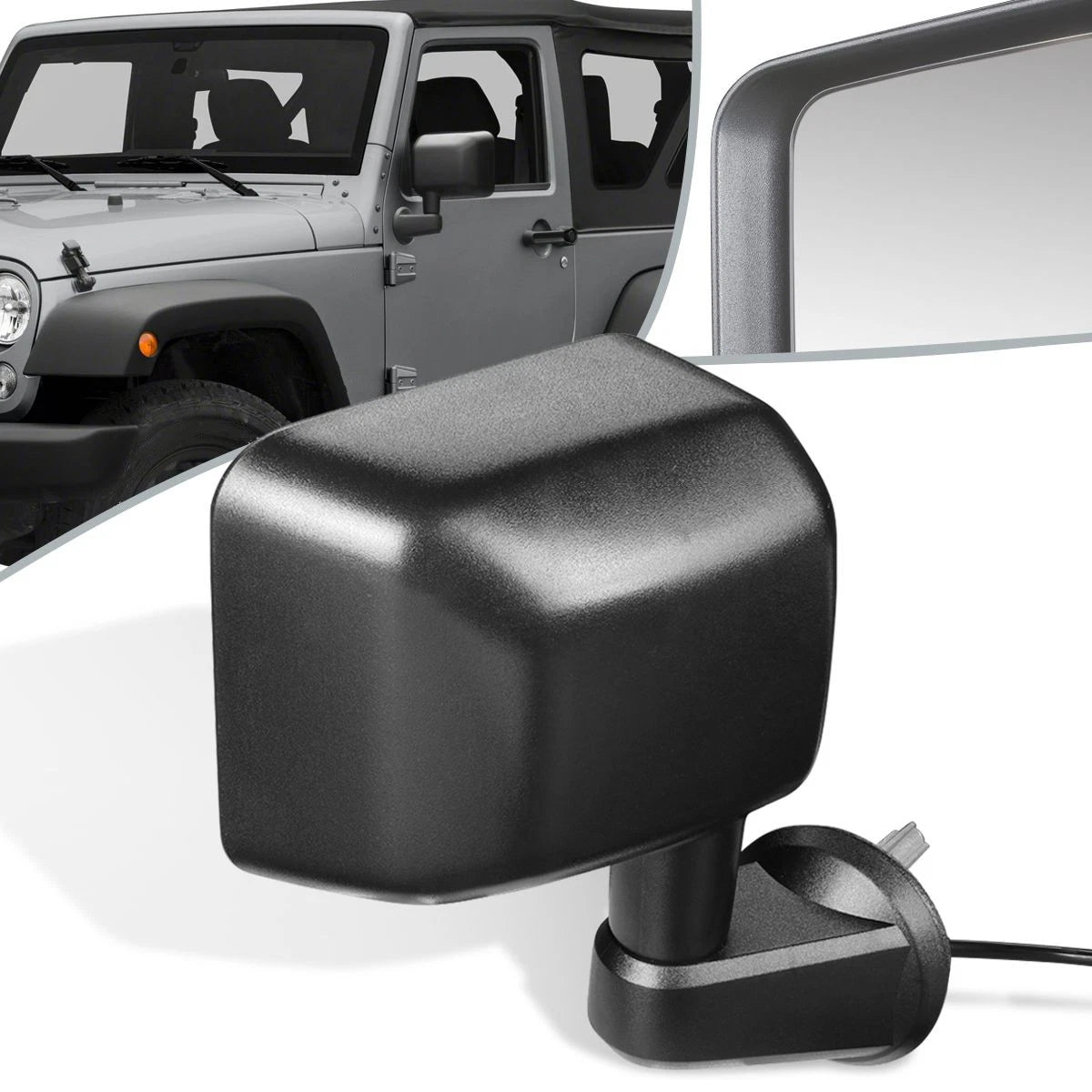 Powered Heated Side Door Mirror for Jeep Wrangler (2007–2013) CH1321319
