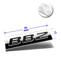 Polished Metal 3D Decal Black Emblem for Honda Prelude (1992–1996)