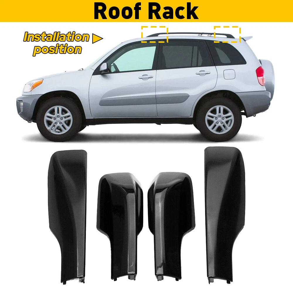 Roof Rack Cover Rail End Shell Cap for Toyota RAV4 (2001–2005)