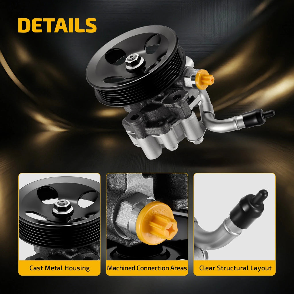 Power Steering Pump with Pulley for Toyota Corolla, Chevy Prizm (1998–2002)