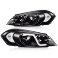 LED DRL Headlights for Chevy Impala (2006–2016) Black Housing