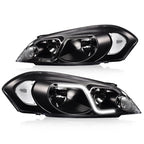 LED DRL Headlights for Chevy Impala (2006–2016) Black Housing