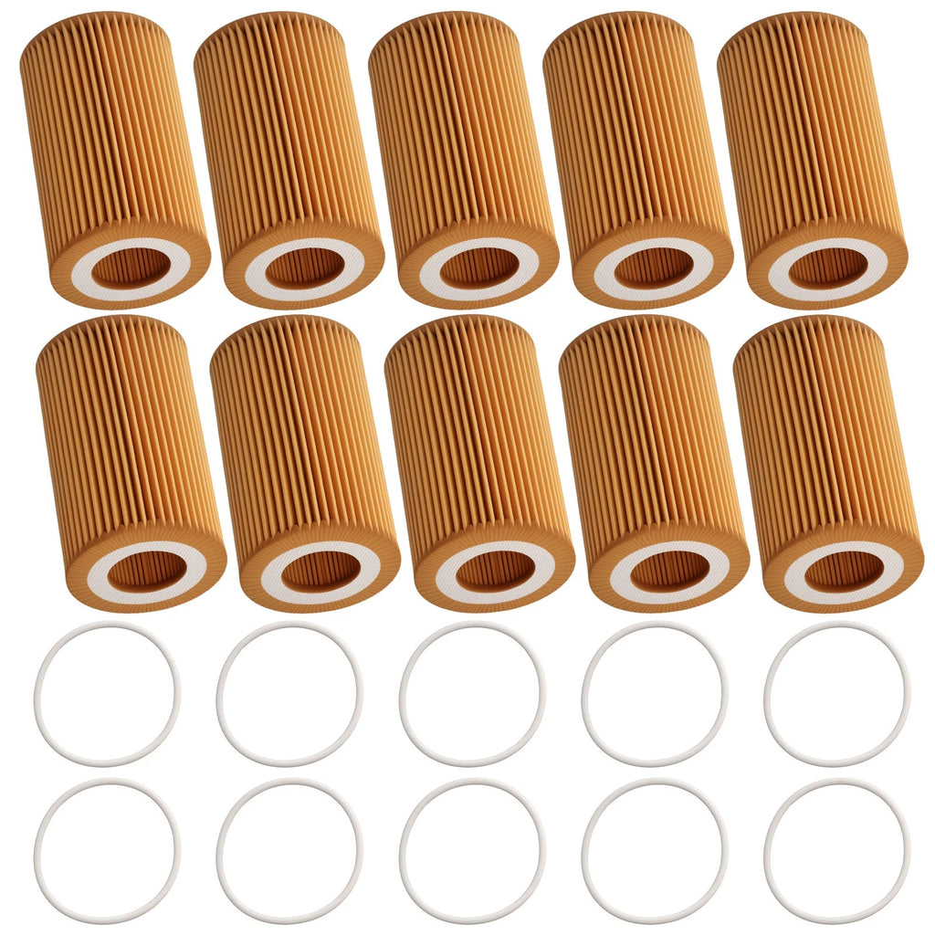 10x Engine Oil Filter for Audi A6 A7 A8 (2015–2018)