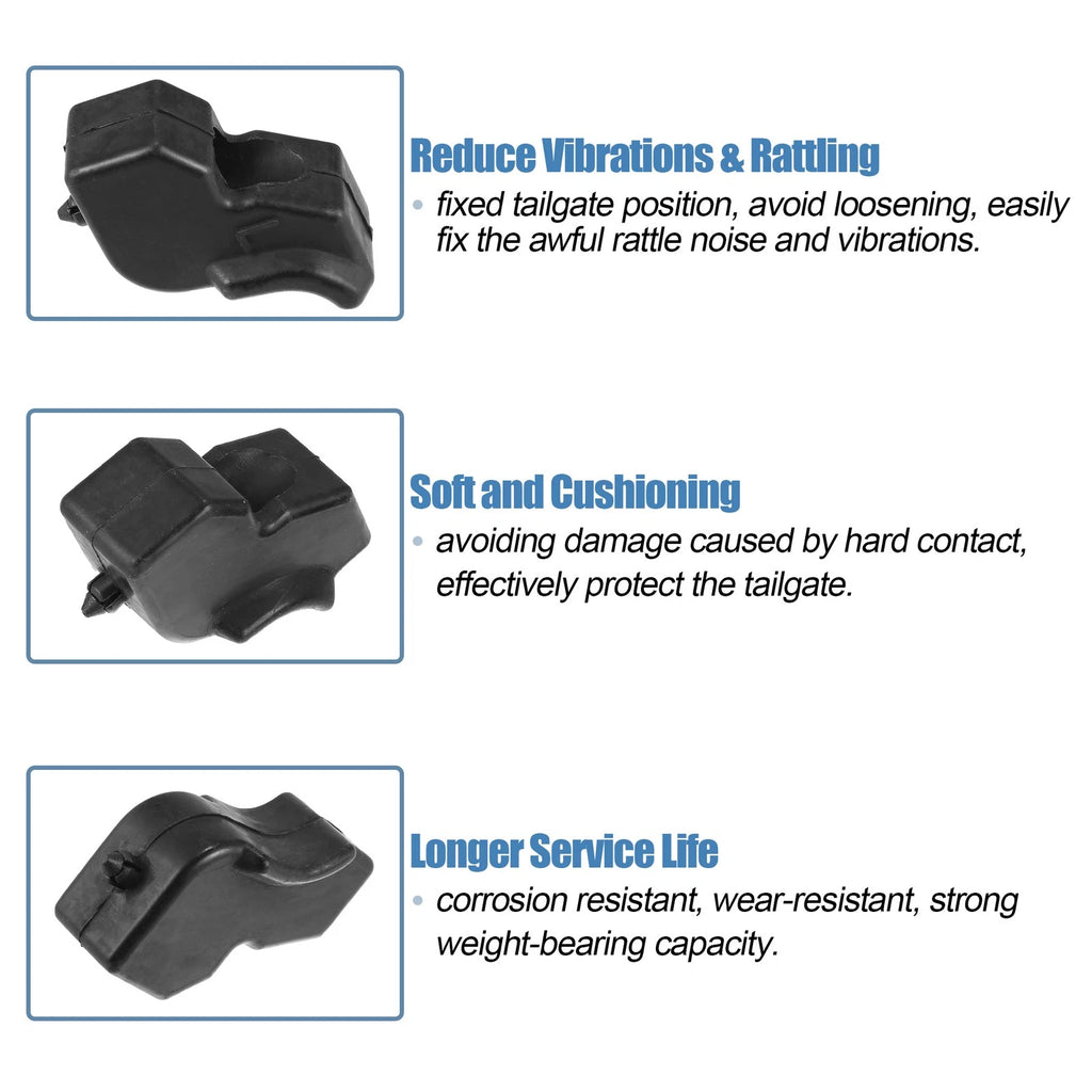 1 Pair Rubber Tailgate Stop Bumper FL3Z-99439A00-B FL3Z-99439A00-A for Ford F150 (2015–2023)