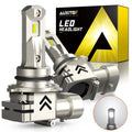 2X AUXITO 9006 HB4 LED Headlight Kit Combo Bulb 6500K for High Low Beam