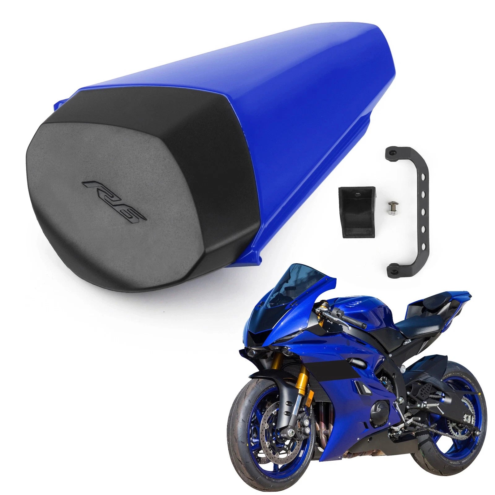 Rear Pillion Seat Cowl Fairing Cover for Yamaha YZF-R6 (2017–2023) Blue