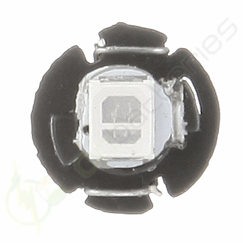 Set of 4 Green T3 Neo Wedge 1 SMD 2835 LED Bulbs for HVAC Dash Light