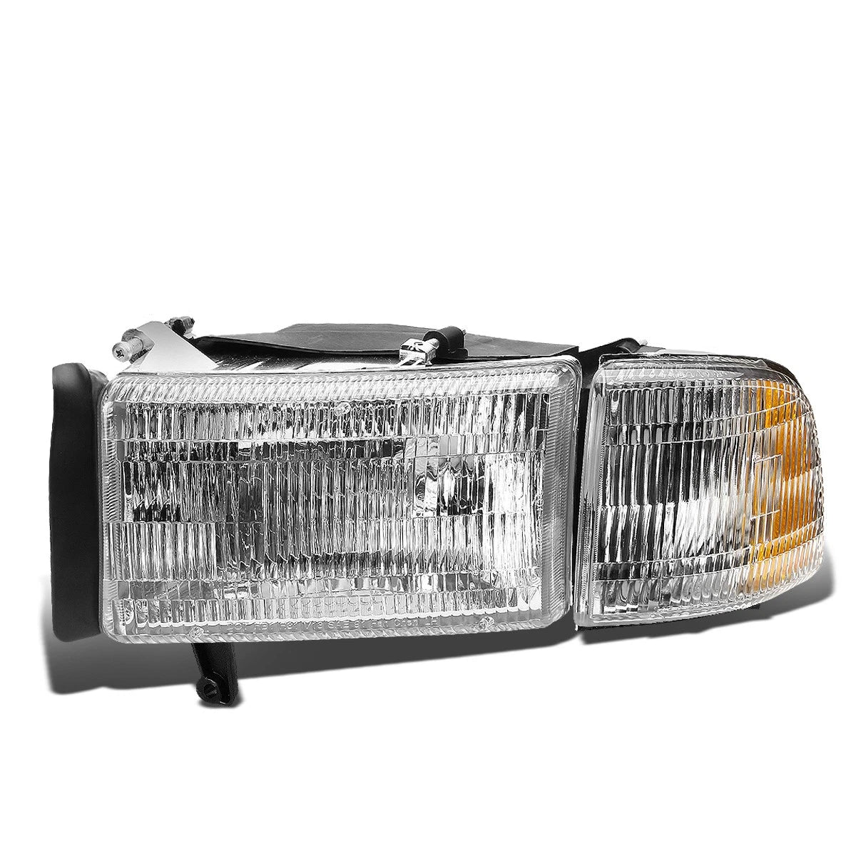 Left Side Chrome Headlight + Corner Lamp for Dodge Ram Pickup (1994–2002)