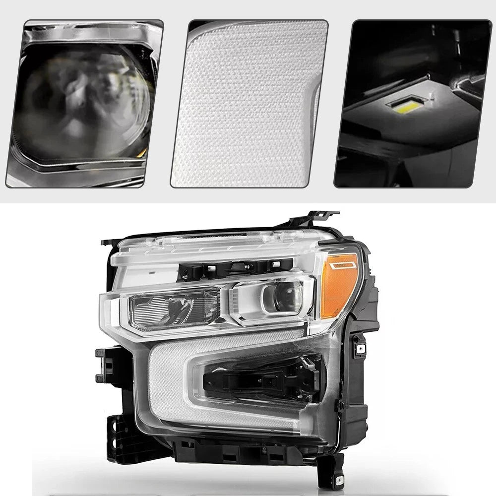 LED Headlight with Chrome Bezel for Chevy Silverado 1500 LT/RST (2022–2026)