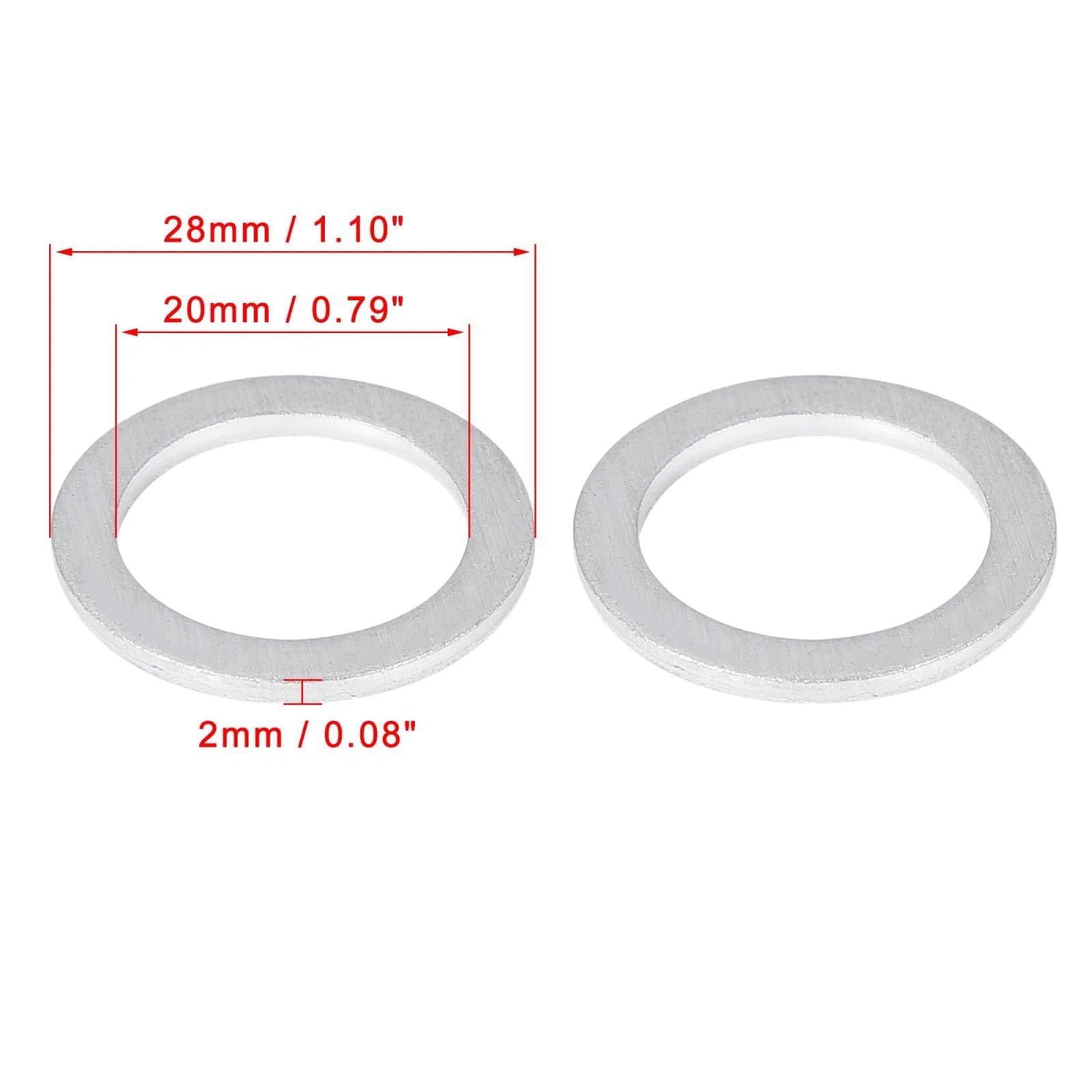 12pcs Oil Drain Plug Gaskets for Honda (94109-20000)