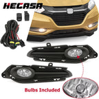 Bumper Fog Lights Lamps Pair for Honda HR-V (2016–2018) W/Cover