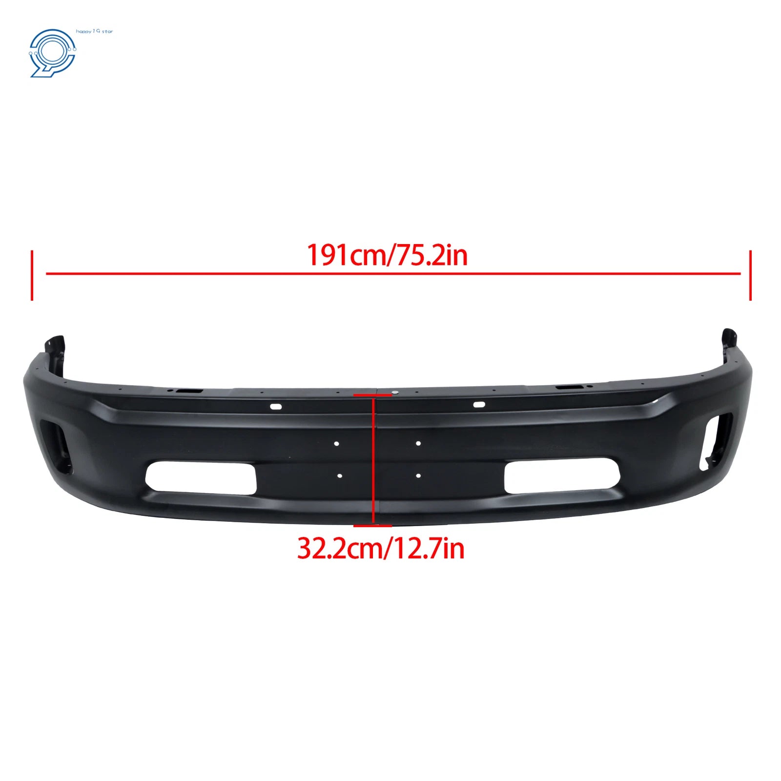 Steel Front Bumper with Fog Light Holes for RAM 1500 (2013–2023)