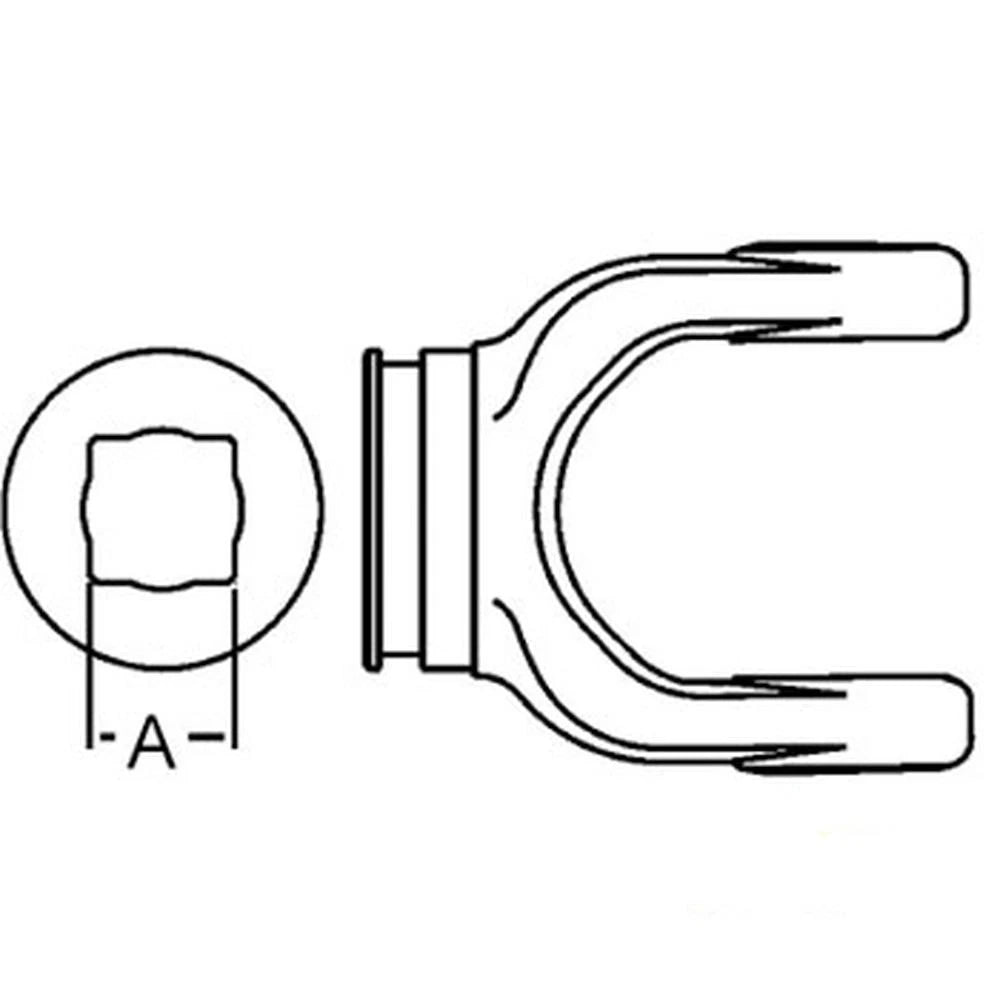 A-300-2600-AI Shaft Weld Yoke for