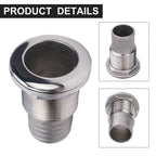 Stainless Steel Short Straight Through Hull Drain for All Boats
