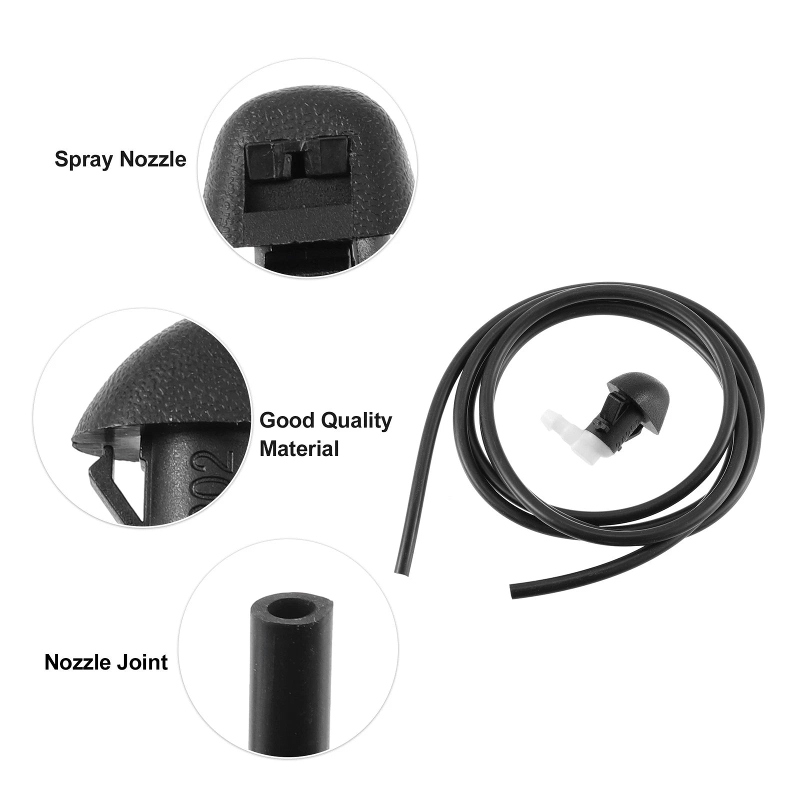 Set of 2 Front Windshield Washer Nozzles for Honda Pilot (2009–2015)
