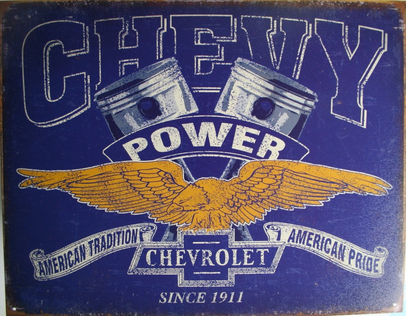 Chevrolet Bowtie SS Parking Sign for Chevy (Vintage Replica)