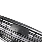 Set of 2 Front Upper Grille Replacements for Cadillac XTS (2018-2019) Black Chrome Mesh