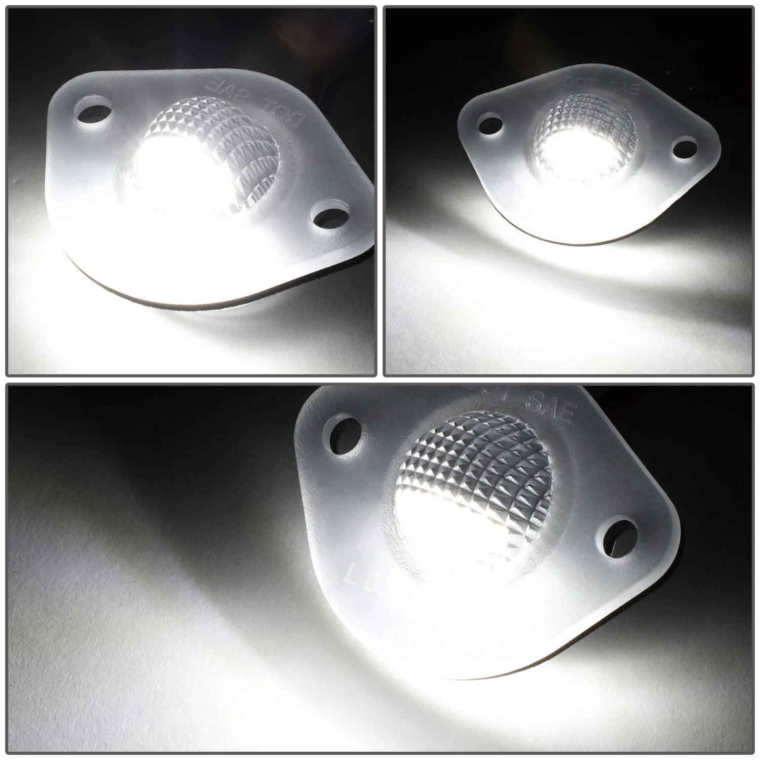 LED License Plate Lights for Ford Mustang (1994–2004) - Clear Lens