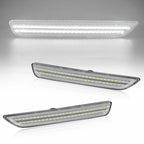 2X White LED Clear Rear Side Marker Light for Ford Mustang (2010–2014)
