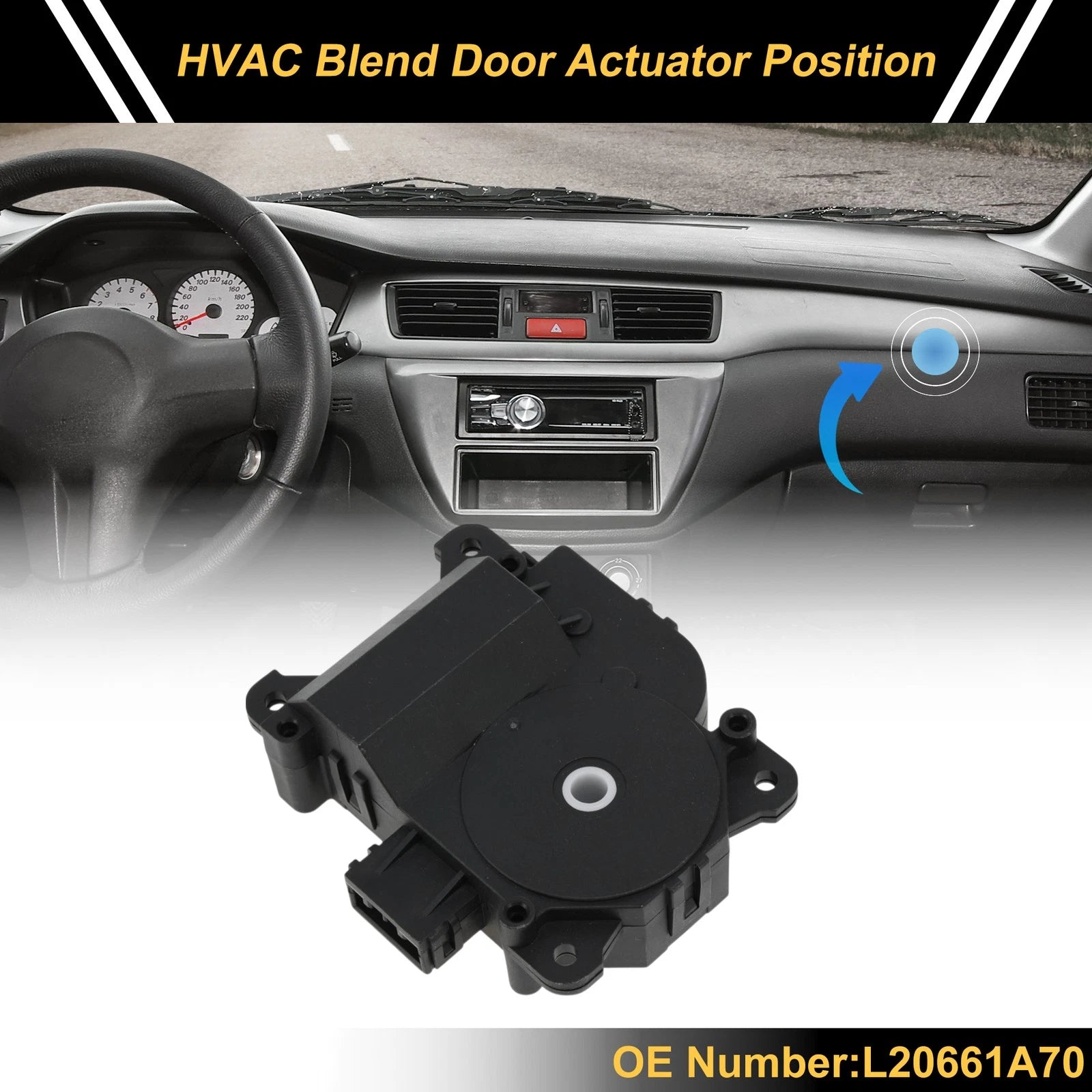 HVAC Heater Blend Door Actuator for Mazda CX-9 (2006–2007) No.L20661A70