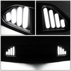 Antenna LED DRL Tube Upper Bumper Grille for Ford Mustang (2018–2020)
